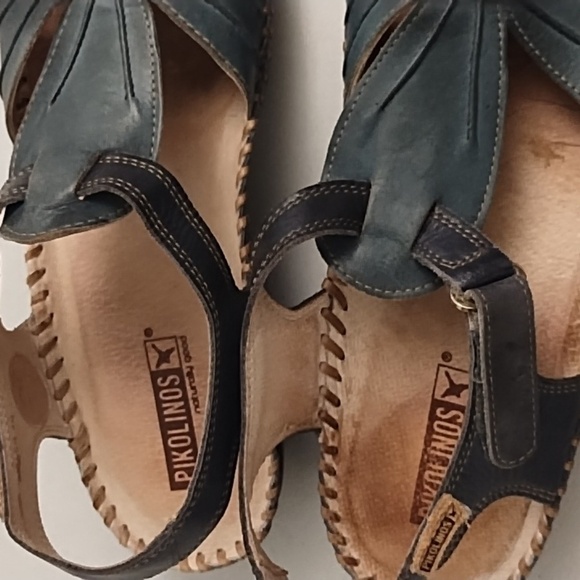 Pikolinos Naturally good 2 tone Blue & Tan Leather Mary Jane - Picture 8 of 14